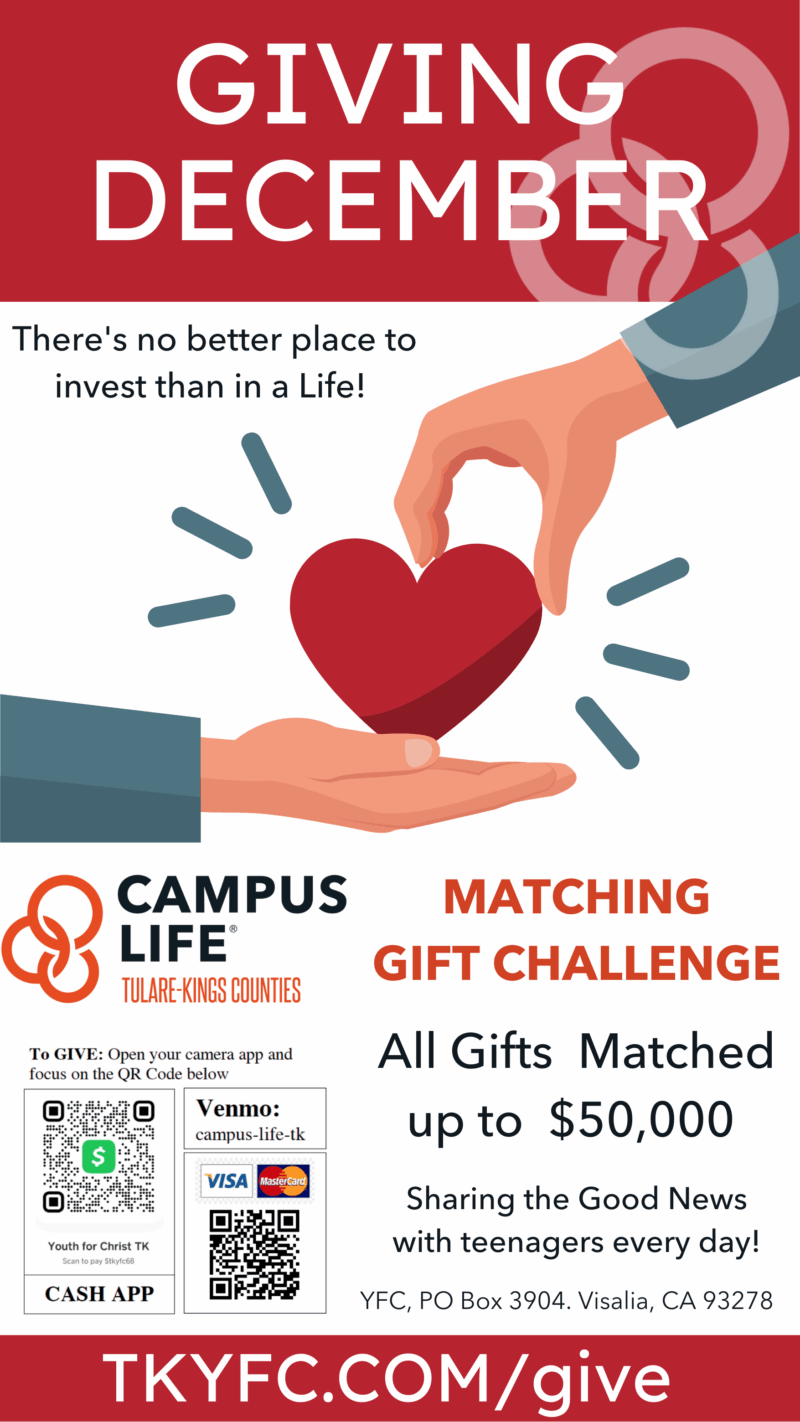 Matching, donation, year end, Impact, teenagers